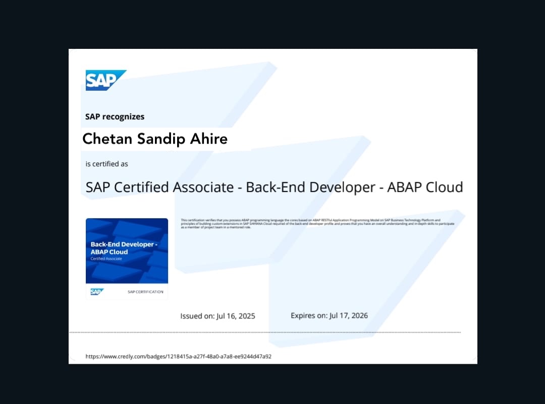 SAP Certification